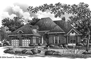 Exterior - Front Elevation 3 for Traditional House Plan #929-744 - 3 bed, 2.5 bath
