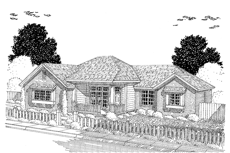 Dream House Plan - Exterior - Front Elevation 3 for Traditional House Plan #513-2143 - 3 bed, 2 bath