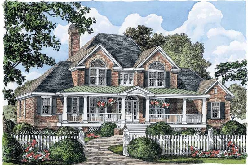 Home Plan - Exterior - Front Elevation 3 for Country House Plan #929-527 - 4 bed, 3.5 bath