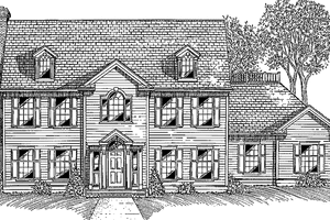 Dream House Plan - Colonial Exterior - Front Elevation Plan #994-23