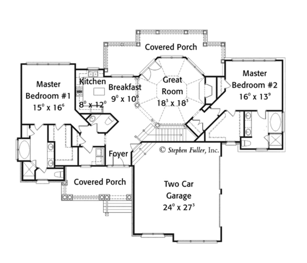 Architectural House Design - Country Floor Plan - Main Floor Plan #429-368