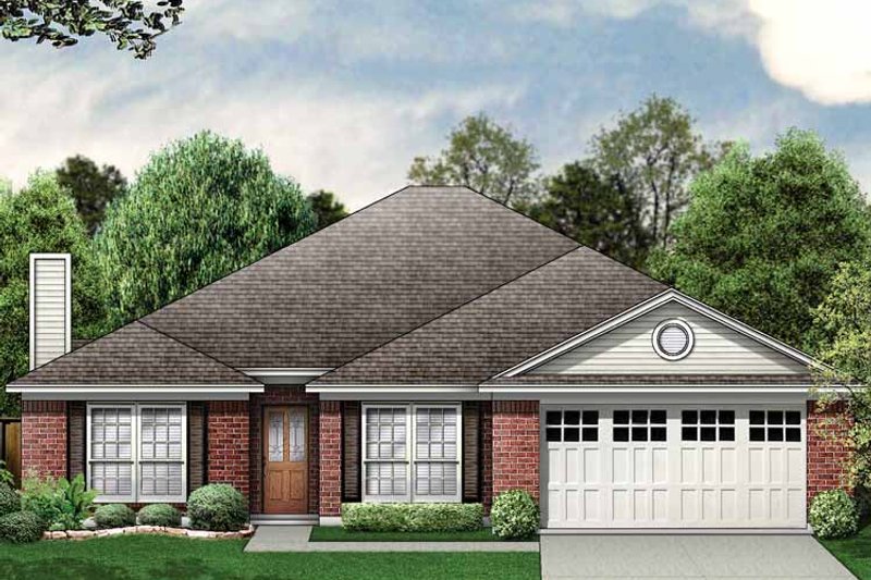 Home Plan - Exterior - Front Elevation 3 for Traditional House Plan #84-766 - 3 bed, 2 bath