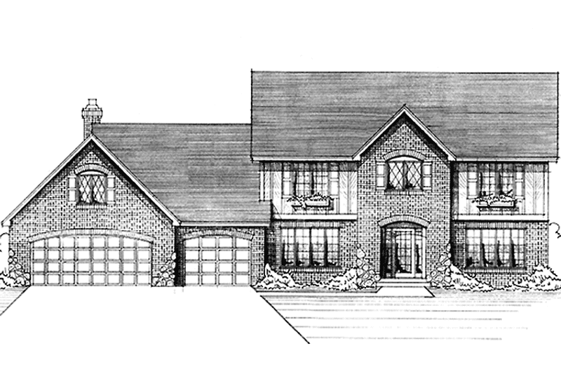 Home Plan - Exterior - Front Elevation 3 for Country House Plan #51-926 - 4 bed, 2.5 bath