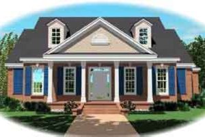 Colonial Exterior - Front Elevation Plan #81-610
