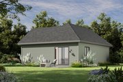 Modern Style House Plan - 1 Beds 1 Baths 738 Sq/Ft Plan #20-2607 Exterior 