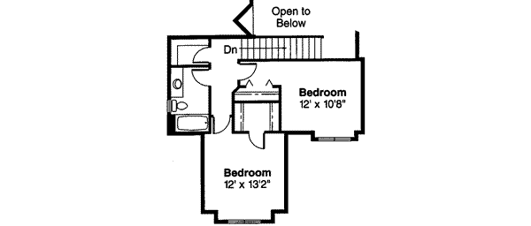 Farmhouse Floor Plan - Upper Floor Plan #124-317