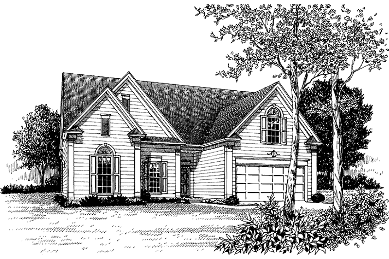 Architectural House Design - Ranch Exterior - Front Elevation Plan #453-279