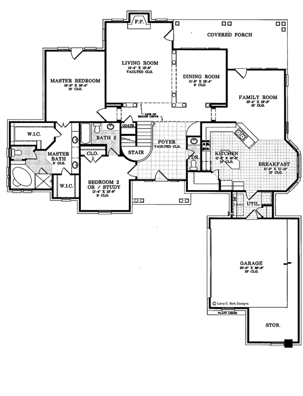 Dream House Plan - Traditional Floor Plan - Main Floor Plan #952-6