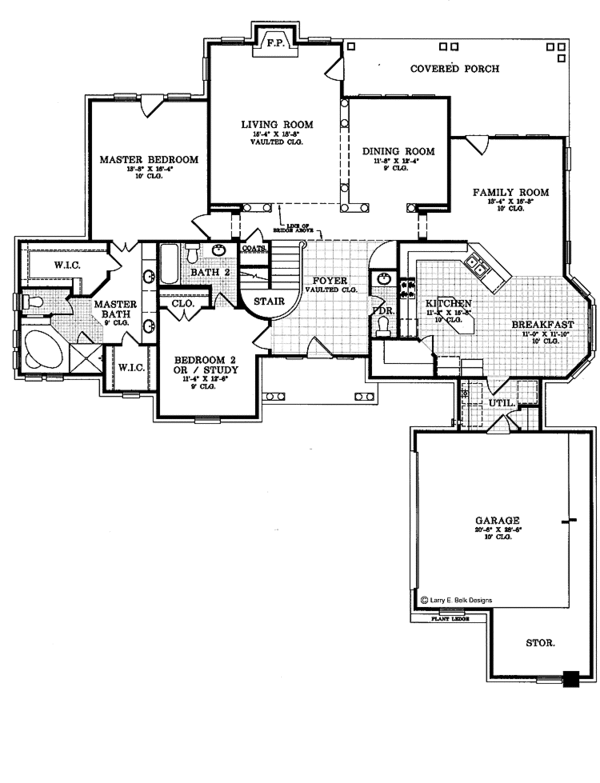 Home Plan - Traditional Floor Plan - Main Floor Plan #952-6