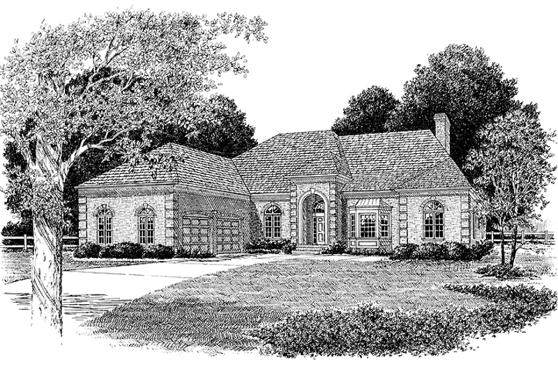 Home Plan - Exterior - Front Elevation 3 for Ranch House Plan #453-96 - 4 bed, 3 bath