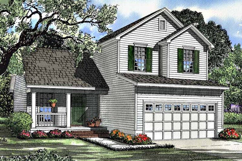 Home Plan - Exterior - Front Elevation 3 for Country House Plan #17-2989 - 3 bed, 2 bath