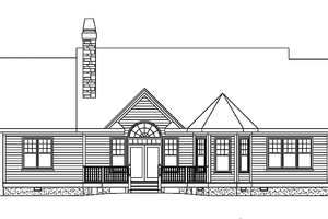 Exterior - Rear Elevation for Craftsman House Plan #929-438 - 3 bed, 2.5 bath