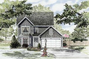 Dream House Plan - Colonial Exterior - Front Elevation Plan #316-252