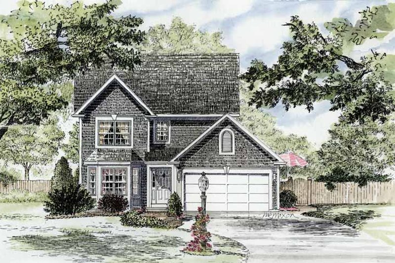 Home Plan - Colonial Exterior - Front Elevation Plan #316-252