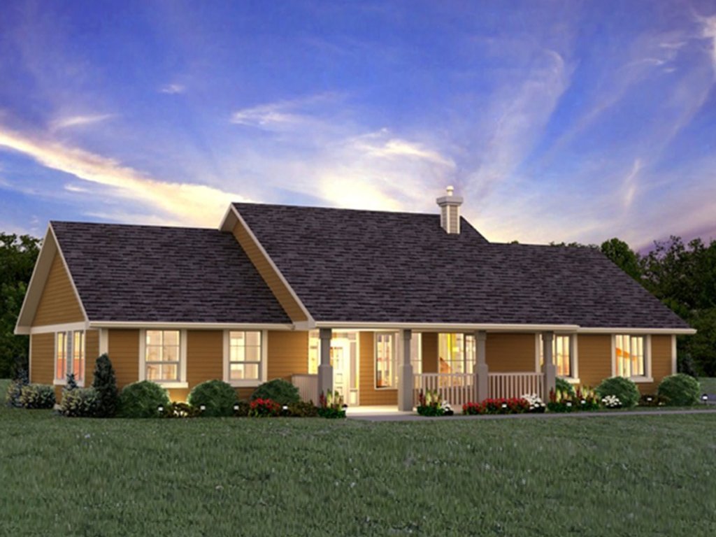Ranch Style House Plan - 3 Beds 2 Baths 1924 Sq/Ft Plan #18-9545