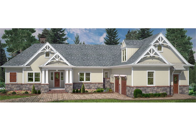 Home Plan - Craftsman Exterior - Front Elevation Plan #119-425