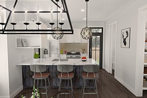 Interior - Kitchen for Contemporary House Plan #48-1038 - 2 bed, 1.5 bath