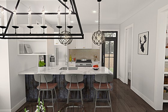 Interior - Kitchen for Contemporary House Plan #48-1038 - 2 bed, 1.5 bath