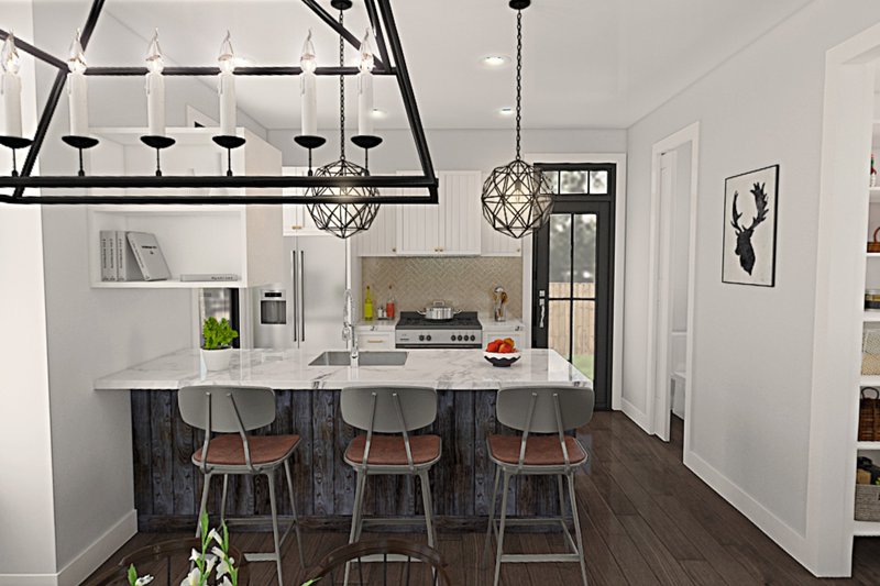 House Plan Design - Interior - Kitchen for Contemporary House Plan #48-1038 - 2 bed, 1.5 bath