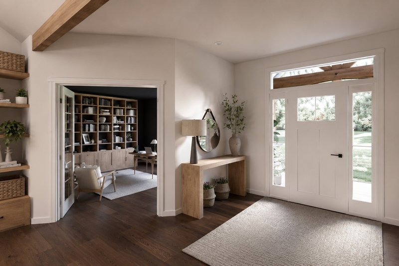 Dream House Plan - Interior - Entry for Contemporary House Plan #1064-477 - 2 bed, 2.5 bath
