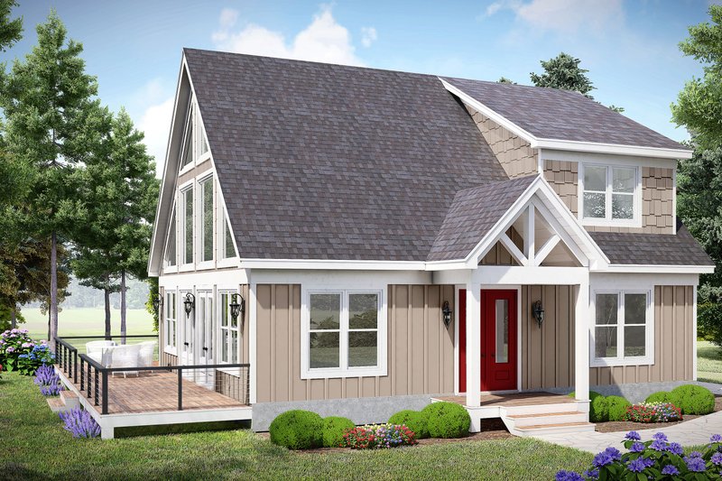 Architectural House Design - Exterior - Front Elevation for Southern House Plan #932-1217 - 4 bed, 3.5 bath