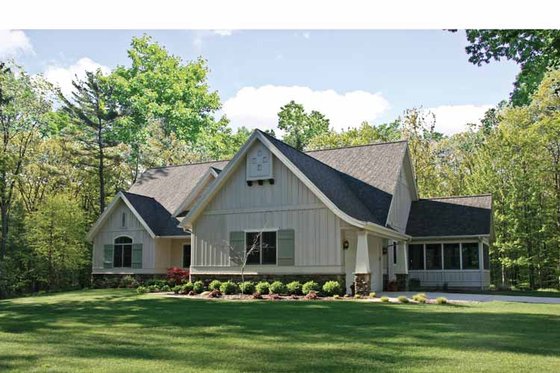 Exterior - Front Elevation 4 for Bungalow House Plan #928-202 - 4 bed, 2.5 bath