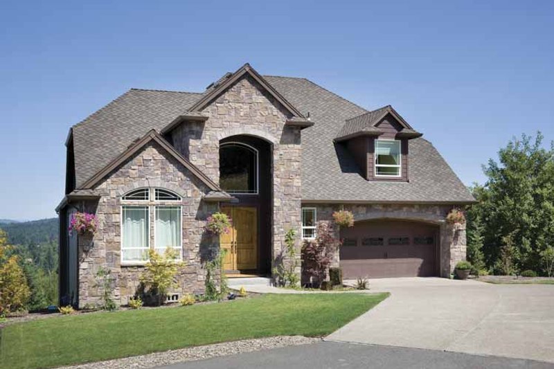 Home Plan - Exterior - Front Elevation 4 for European House Plan #48-827 - 3 bed, 2.5 bath