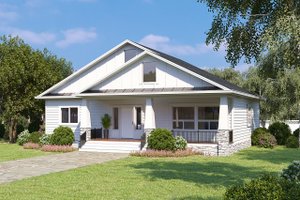 Dream House Plan - Farmhouse Exterior - Front Elevation Plan #1077-5