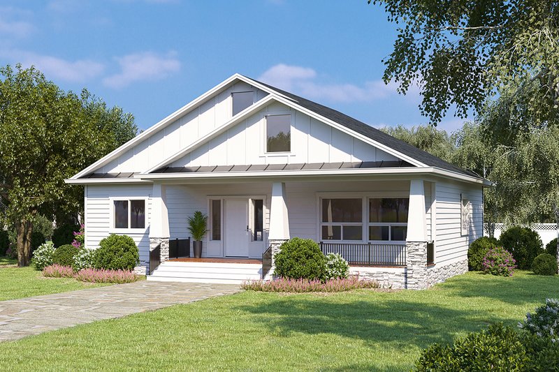 Home Plan - Farmhouse Exterior - Front Elevation Plan #1077-5