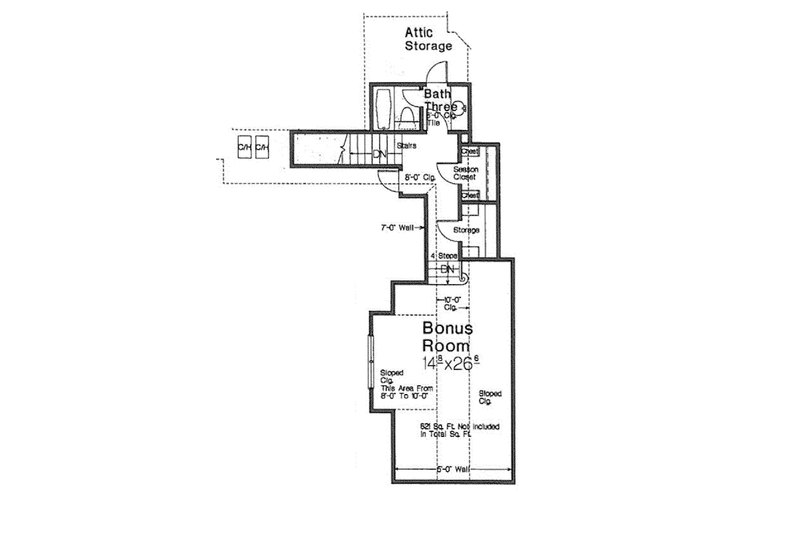 Dream House Plan - Floor Plan - Other Floor for European House Plan #310-1275 - 4 bed, 2 bath