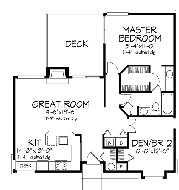 Home Plan - Ranch Floor Plan - Main Floor Plan #320-659