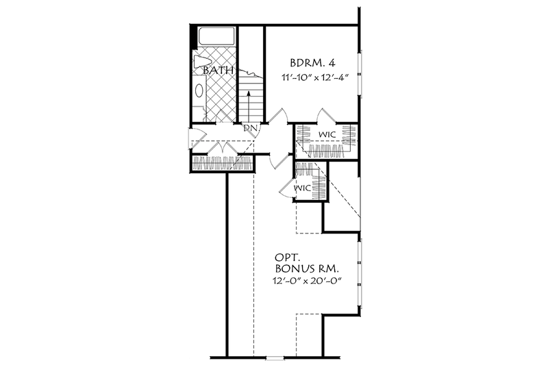 Dream House Plan - Floor Plan - Upper Floor for Traditional House Plan #927-968 - 4 bed, 3.5 bath