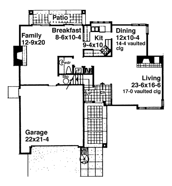 Architectural House Design - Contemporary Floor Plan - Main Floor Plan #320-862