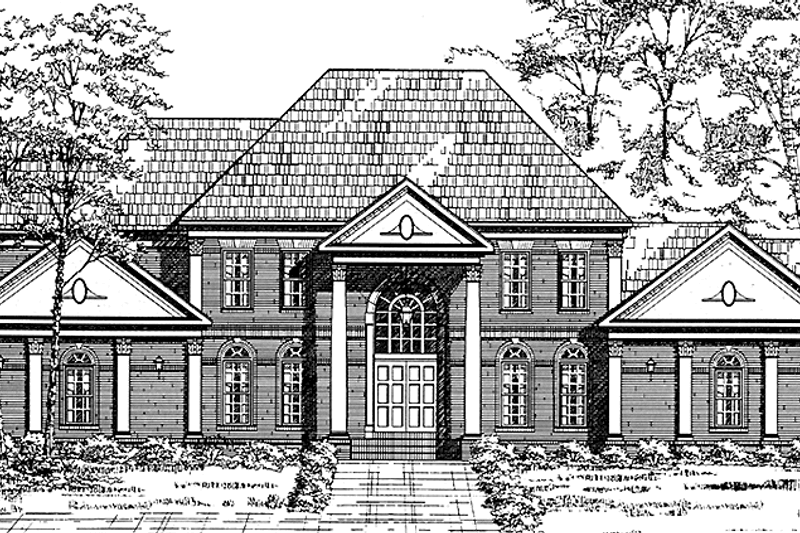 Home Plan - Colonial Exterior - Front Elevation Plan #953-131