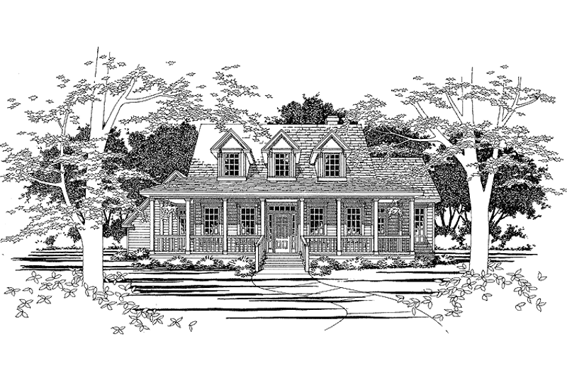 Home Plan - Country Exterior - Front Elevation Plan #472-220