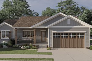 Farmhouse Exterior - Front Elevation Plan #455-248