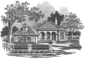 Mediterranean Style House Plan - 3 Beds 2 Baths 1717 Sq/Ft Plan #930-118 