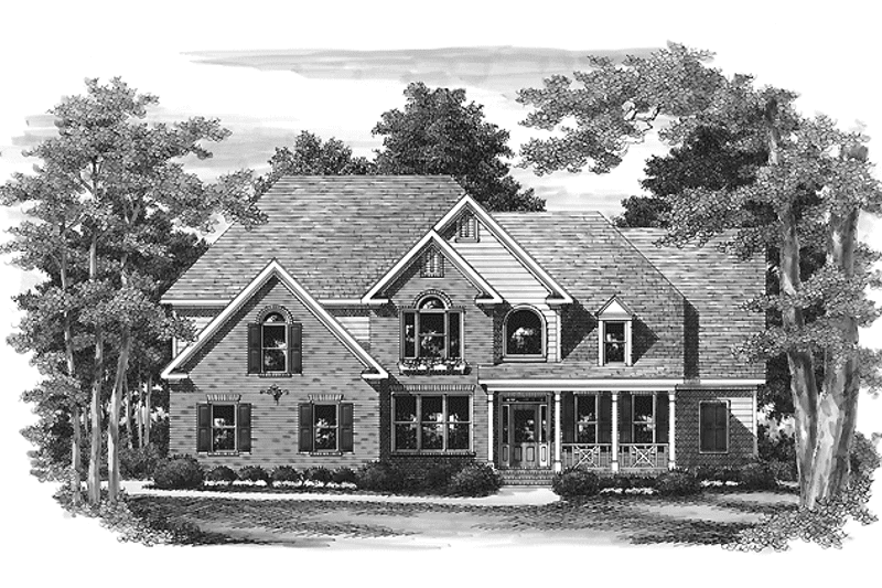 Home Plan - Exterior - Front Elevation 3 for Traditional House Plan #927-716 - 5 bed, 4.5 bath