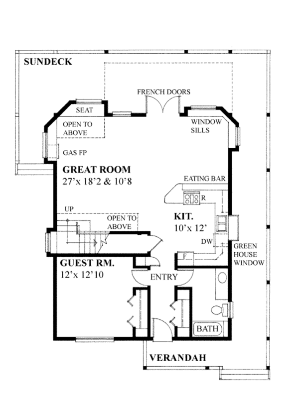 Dream House Plan - Contemporary Floor Plan - Main Floor Plan #118-162