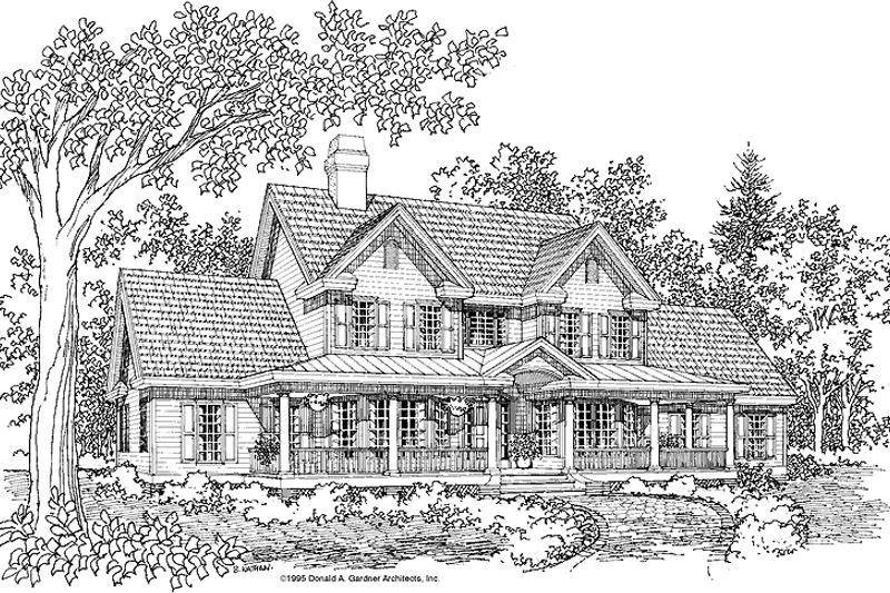 Dream House Plan - Country Exterior - Front Elevation Plan #929-305