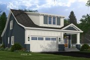 Craftsman Style House Plan - 4 Beds 4 Baths 2225 Sq/Ft Plan #51-1458 Exterior 