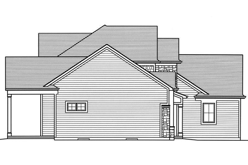 Home Plan - Left Side Elevation