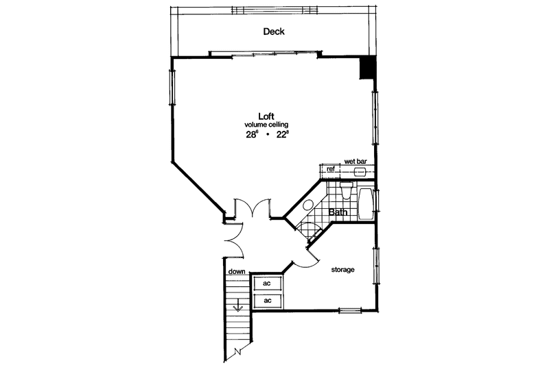 Home Plan - Floor Plan - Upper Floor for Mediterranean House Plan #417-549 - 3 bed, 3.5 bath