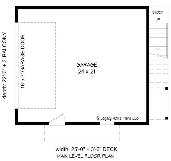 Contemporary Floor Plan - Main Floor Plan #932-669