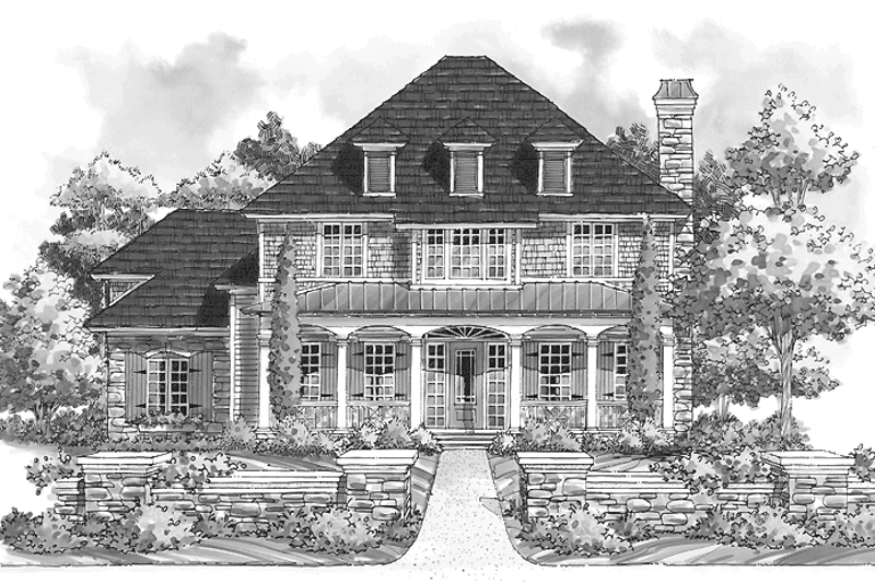 Home Plan - Exterior - Front Elevation 3 for Classical House Plan #930-211 - 3 bed, 2.5 bath
