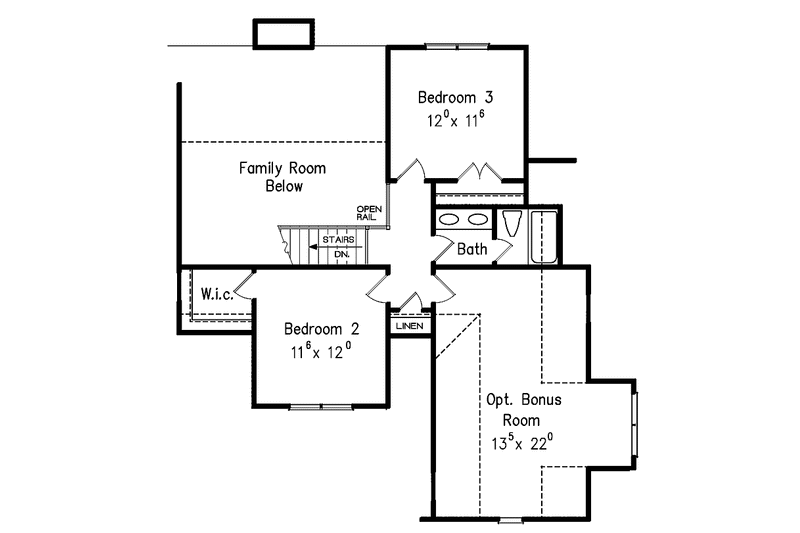 Dream House Plan - Floor Plan - Upper Floor for European House Plan #927-360 - 3 bed, 2.5 bath