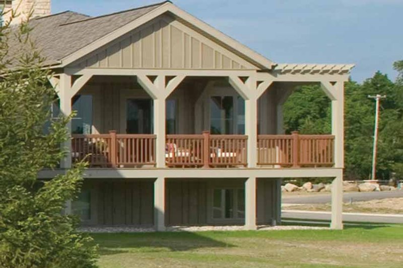 Home Plan - Exterior - Rear Elevation for Traditional House Plan #928-115 - 2 bed, 2 bath