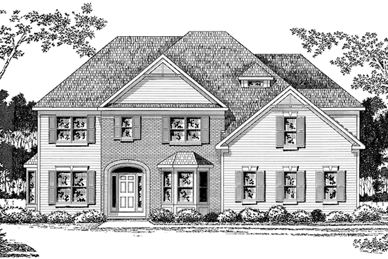 Home Plan - Classical Exterior - Front Elevation Plan #328-408