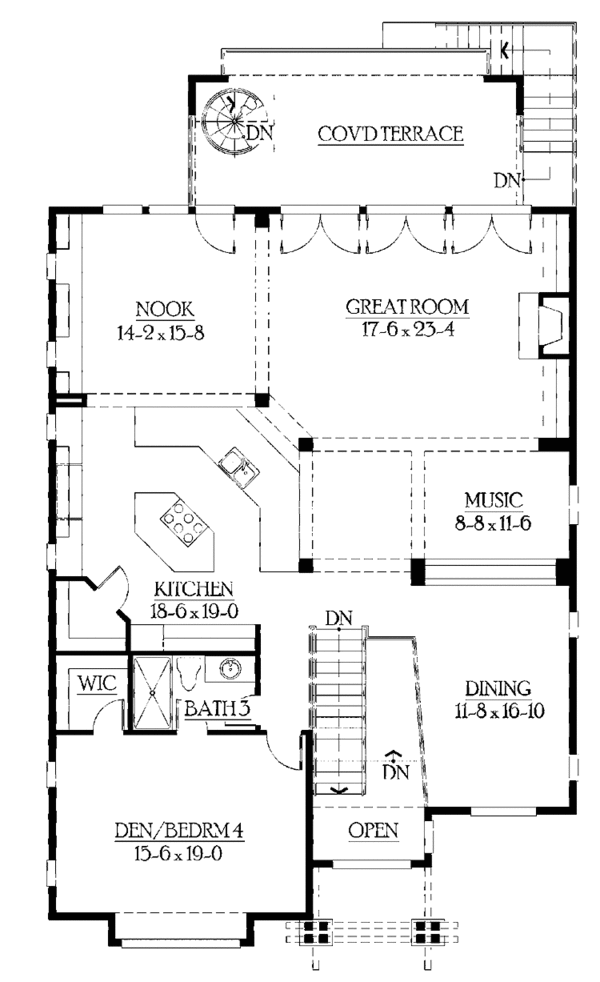 Dream House Plan - Craftsman Floor Plan - Upper Floor Plan #132-426