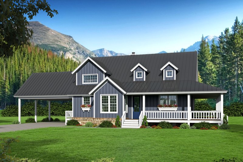 House Plan Design - Country Exterior - Front Elevation Plan #932-268